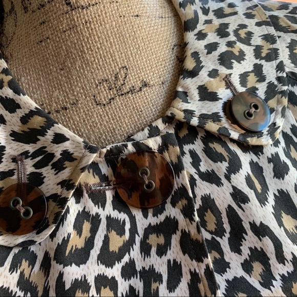 Forever 21 leopard pea coat - Picture 5 of 9